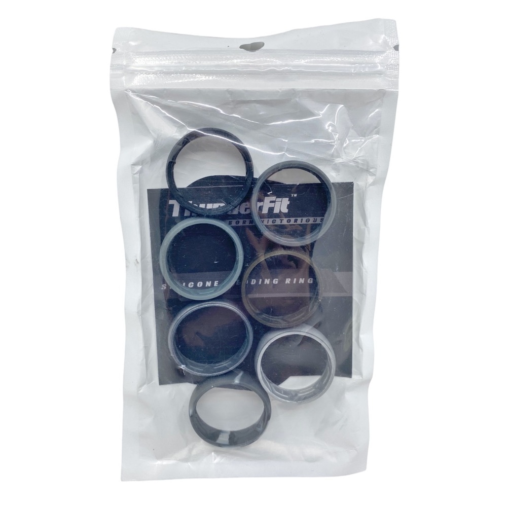 ThunderFit Silicone Wedding Ring Pack - Size 15